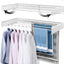 Tendedero pared 31.5" 5 postes aluminio plegable