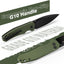 Cuchillo plegable 3pulg acero G10 mango pequeño EDC con clip