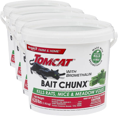 Cebo para ratas Chunx 4.25lb paquete 4 uso agrícola