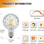 Bombilla Led G95 Regulable 4W 2700K Vidrio Vintage
