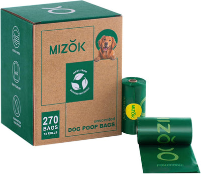 Bolsas excrementos perro 270uds reciclado a prueba fugas