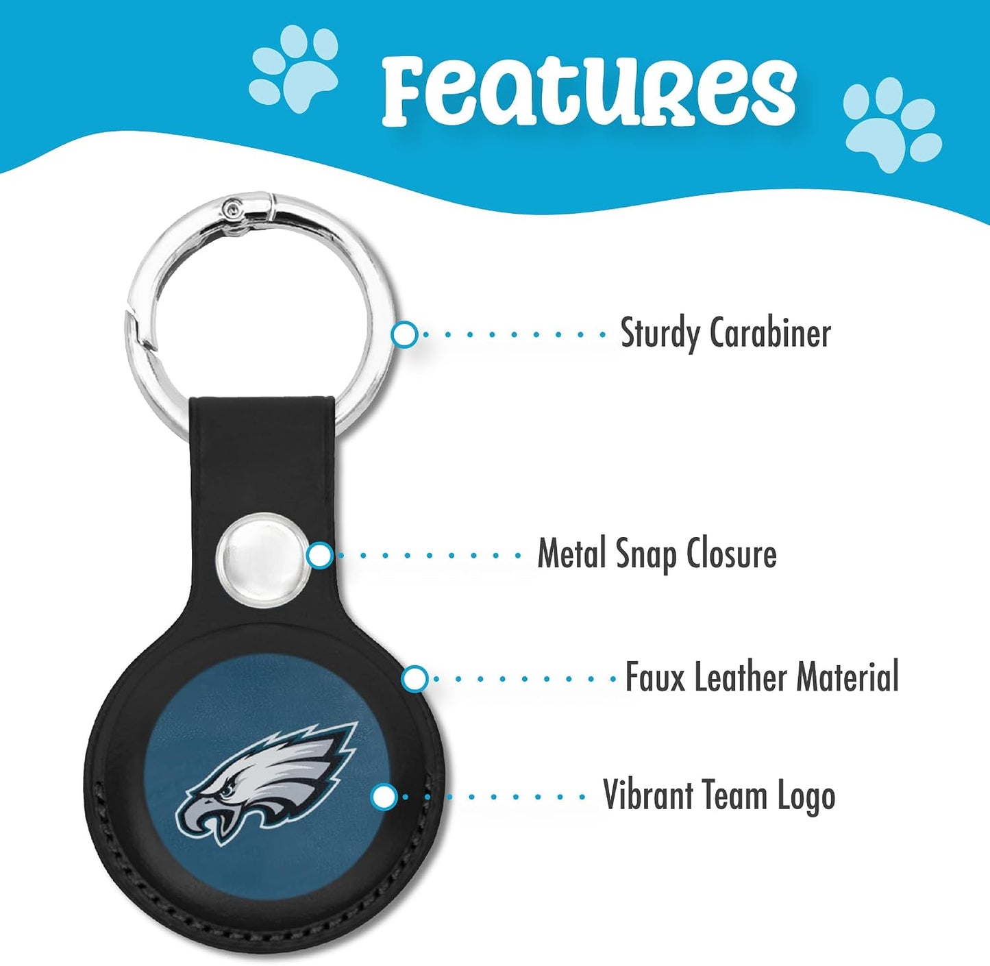 Llavero Airtag para mascotas con funda y soporte