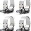 Abrazadera manguera acero inox 1.75pulg pack 4