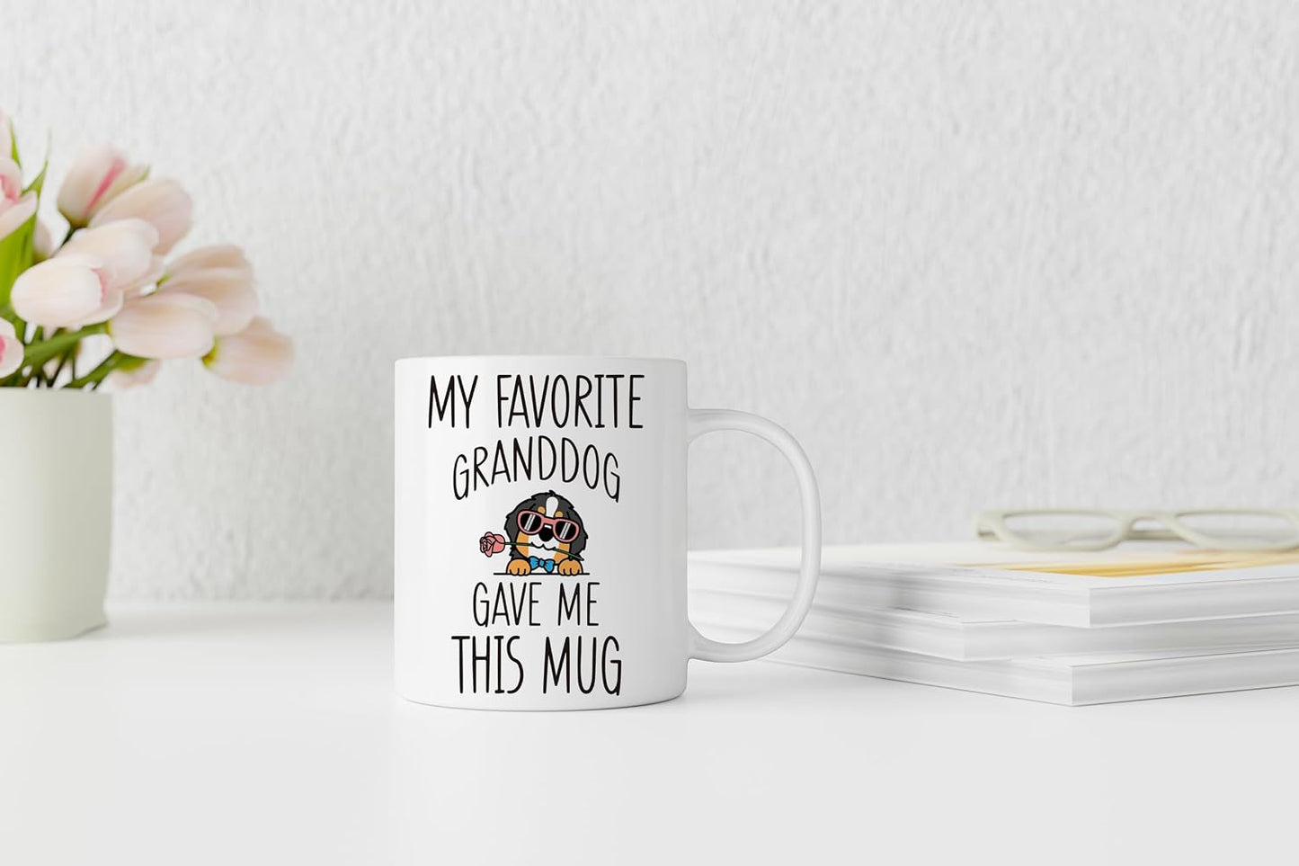 Taza cerámica café texto inglés amantes perros montaña