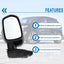 Espejo lateral Ford Edge 15-24 vidrio plegable eléctrico