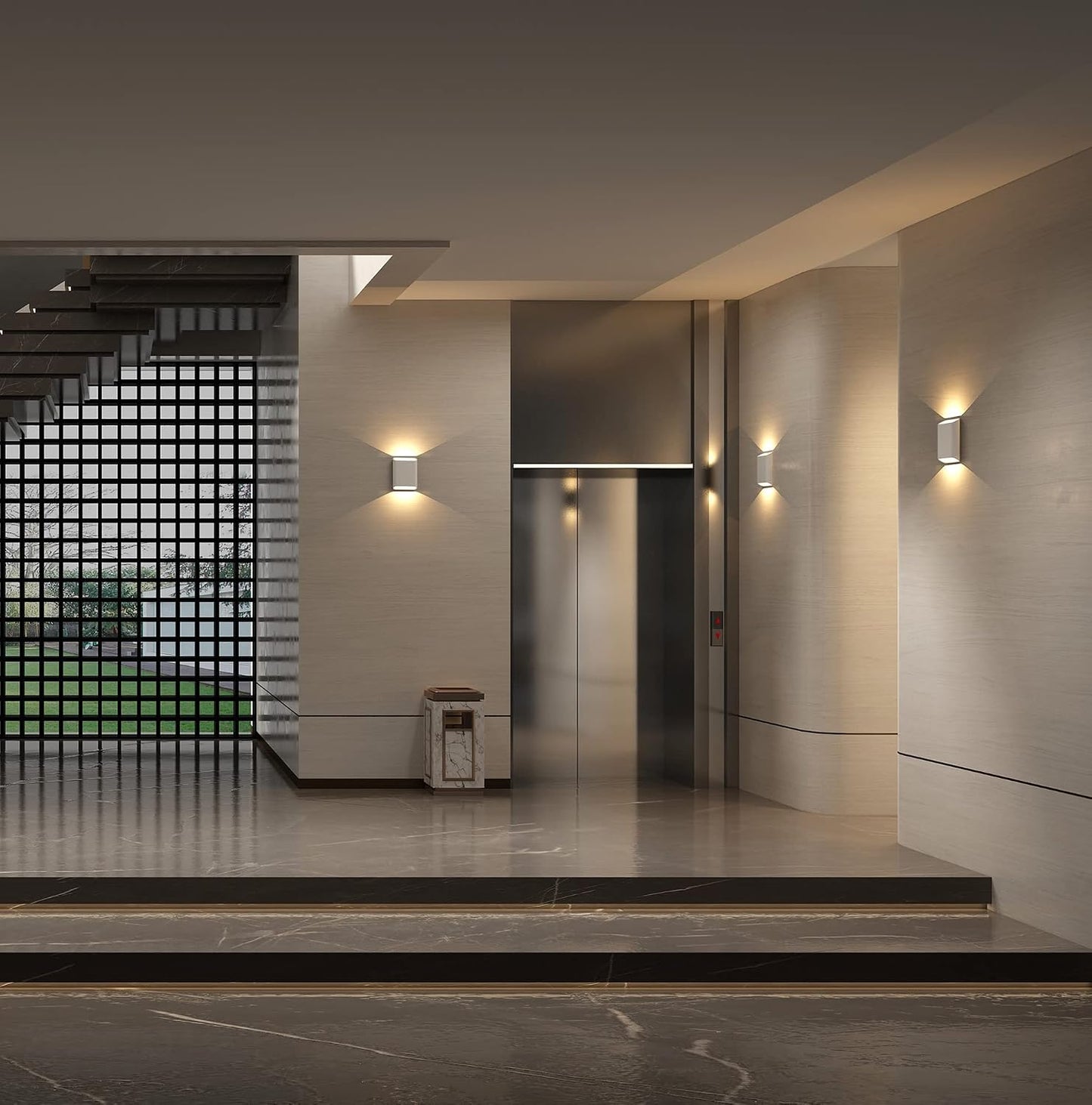 Lámpara LED pared exterior IP65 15W 3000K