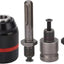Portabrocas SDS-Plus 1/2pulg con vástago 1/4pulg adaptador cuadrado