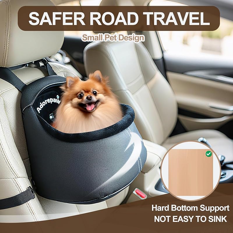 Asiento coche perros pequeños cuero lujo bolsa transporte