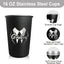 7 Vasos Acero Inox 16oz para Padrinos Boda