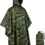 Poncho militar Rip-Stop camuflaje impermeable
