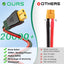 Cable solar XT60 10AWG 50ft para generador portátil