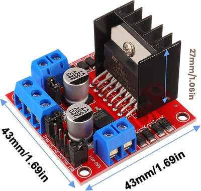 Módulo controlador motor DC L298N para Arduino UNO MEGA R3
