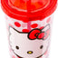 Taza fría plástico con tapa Hello Kitty lunares rojos 24oz