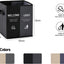 Caja plegable para zapatos con fundas y letrero negro