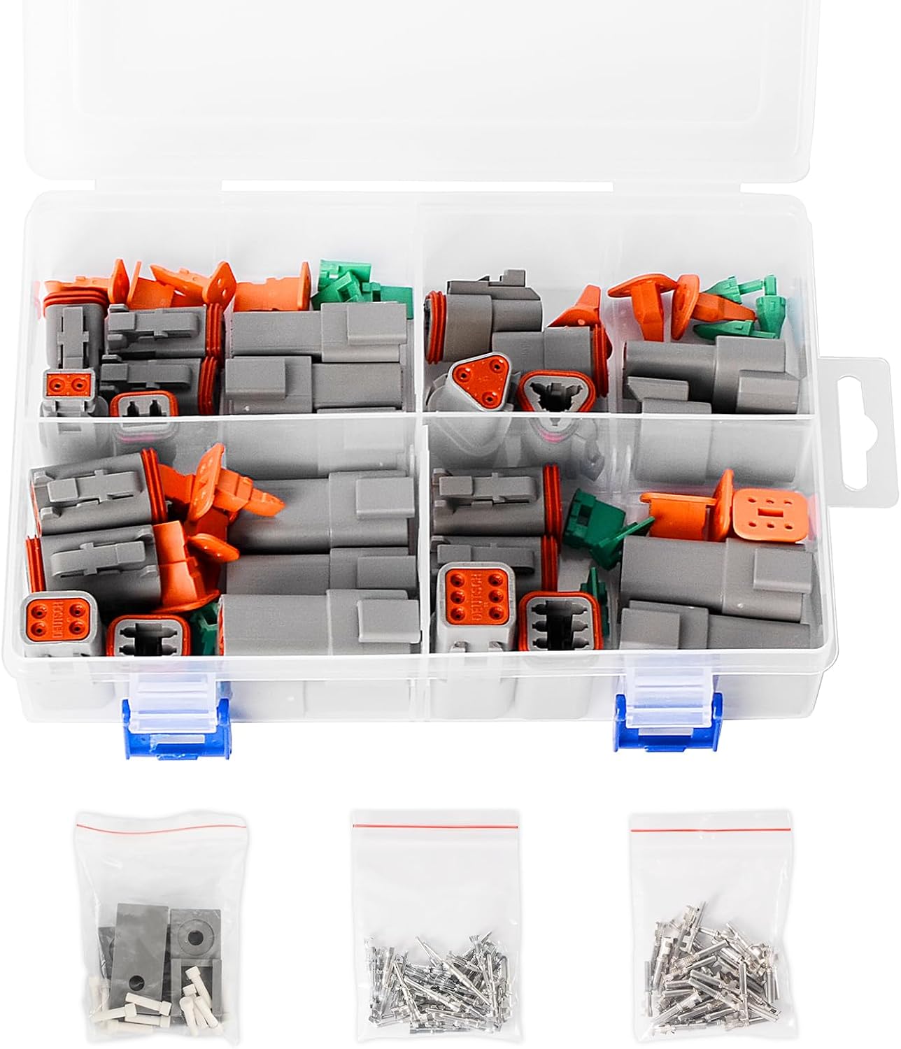 Kit conectores DT Deutsch 150 pzas 2-6 pines impermeables