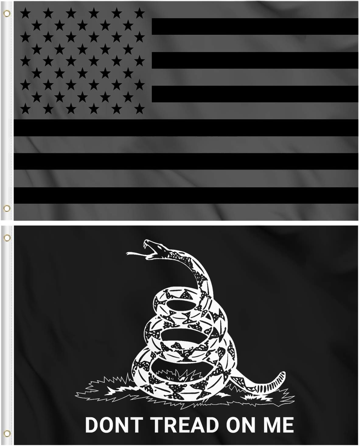 Bandera EE.UU. 3x5ft Don't Tread On Me 2 Pzas Exteriores