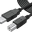 Cable USB 2.0 A a B 6ft para audio, teclado, micrófono, altavoz