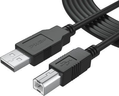 Cable USB 2.0 A a B 6ft para audio, teclado, micrófono, altavoz