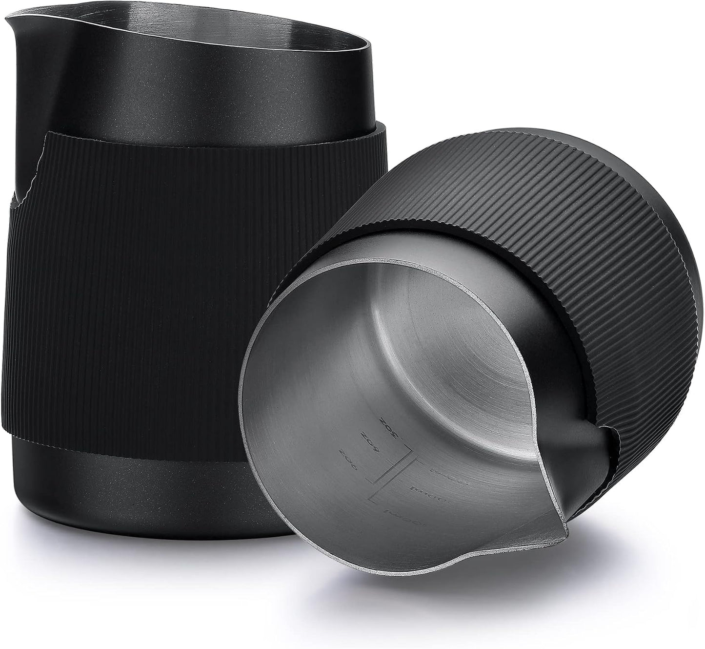 Jarra leche acero inox 15.2oz pico afilado negro