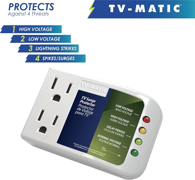 Protector voltaje para Smart TV y consolas de set