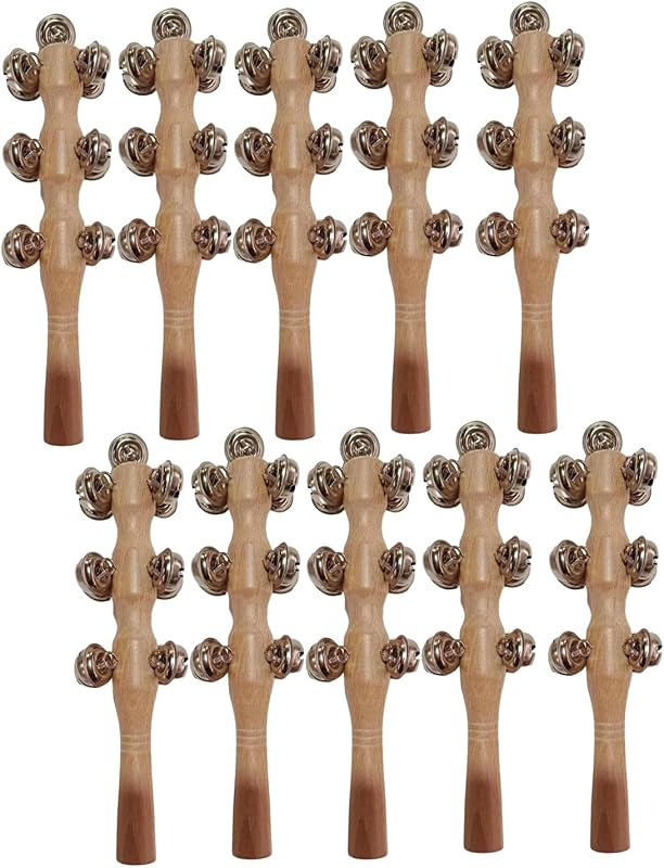 Campanas de trineo de madera 10uds