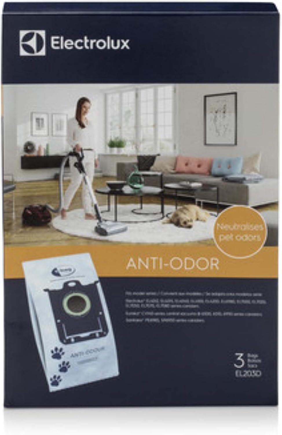 Bolsa vacío antiolor mascotas Electrolux EL203D