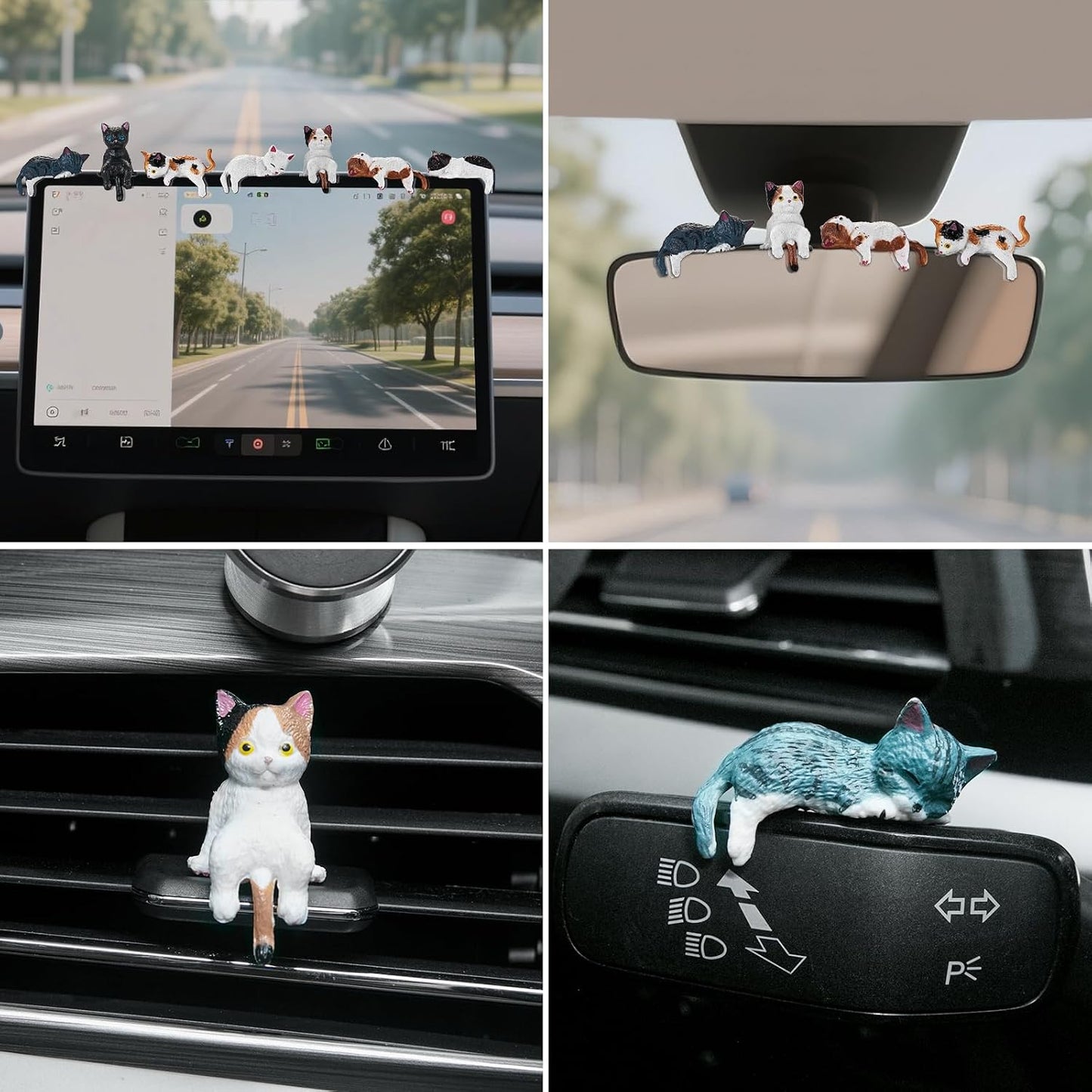 7 Pzas Accesorios Interior Coche para Mujer y Niña