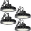 4 Luces LED UFO 250W 5000K 1-10V 5pulg UL
