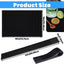 4 Tapetes PVC antideslizante bar 18x12pulg 24x3pulg negro