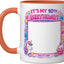 Taza Cerámica Cumpleaños Niña 10 Años Naranja/Blanco