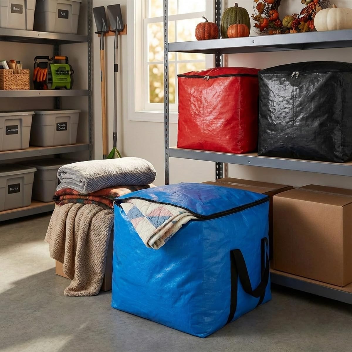 Bolsa almacenamiento extra grande 280L negro reutiliz.