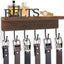 Organiz. cinturón madera pared para hombre 9.8" marrón