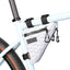 Bolsa triangular bicicleta impermeable YKK 0.9L blanco