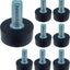 8 Niveladores goma ajustables para muebles patas roscadas