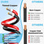 Cable solar 10AWG 165pies cobre estañado para hogar RV barco