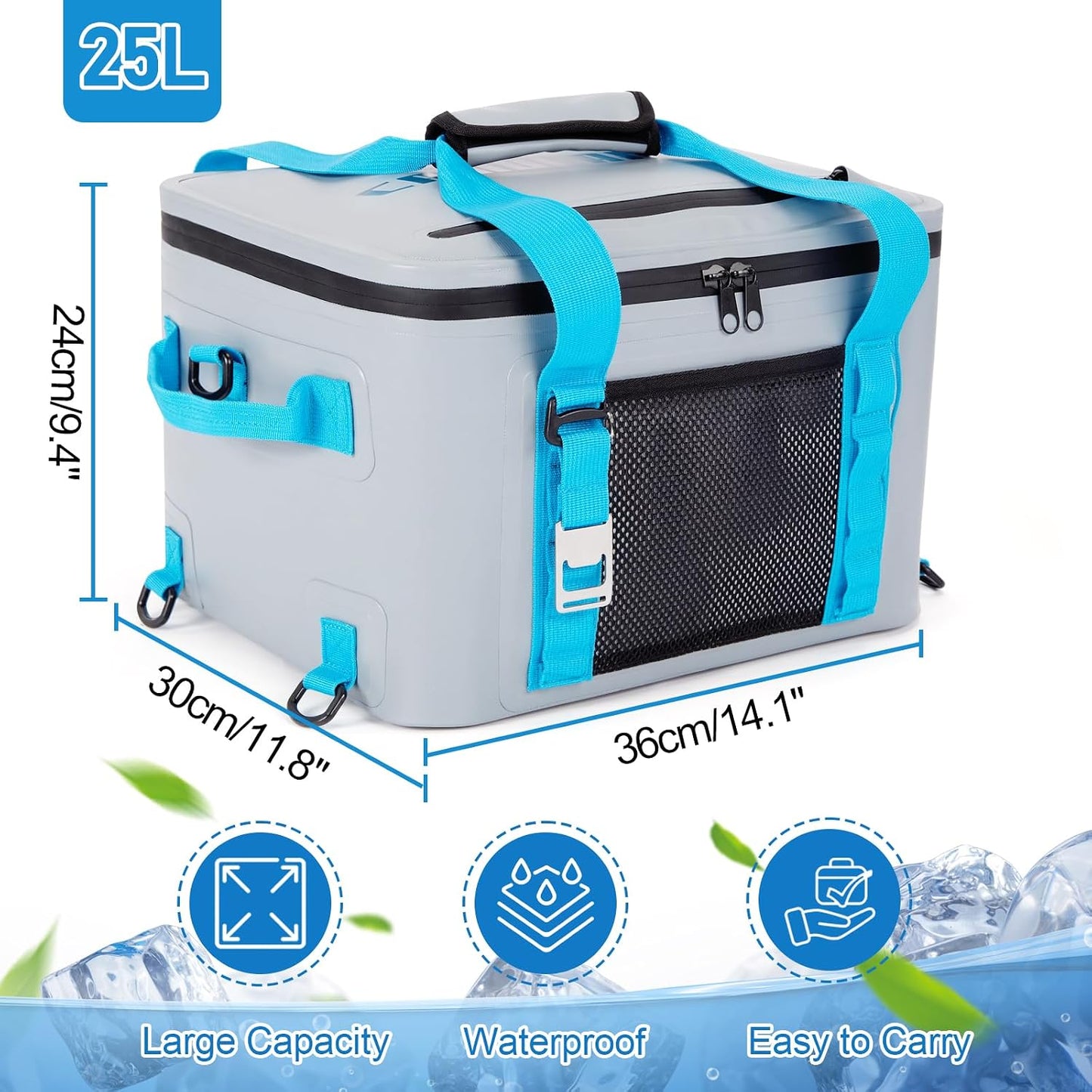 Bolsa térmica SUP 25L con abridor botellas y compartimentos