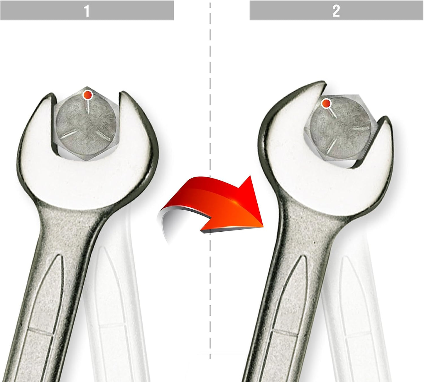 Llave inglesa combinada métrica 1.614pulgada multicolor