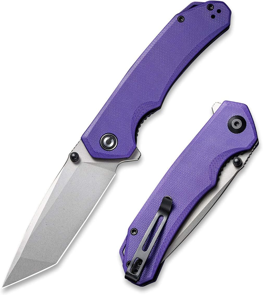 Cuchillo plegable D2 G-10 para acampar y senderismo
