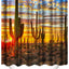 Set cortina ducha cactus 72x72pulg con ganchos