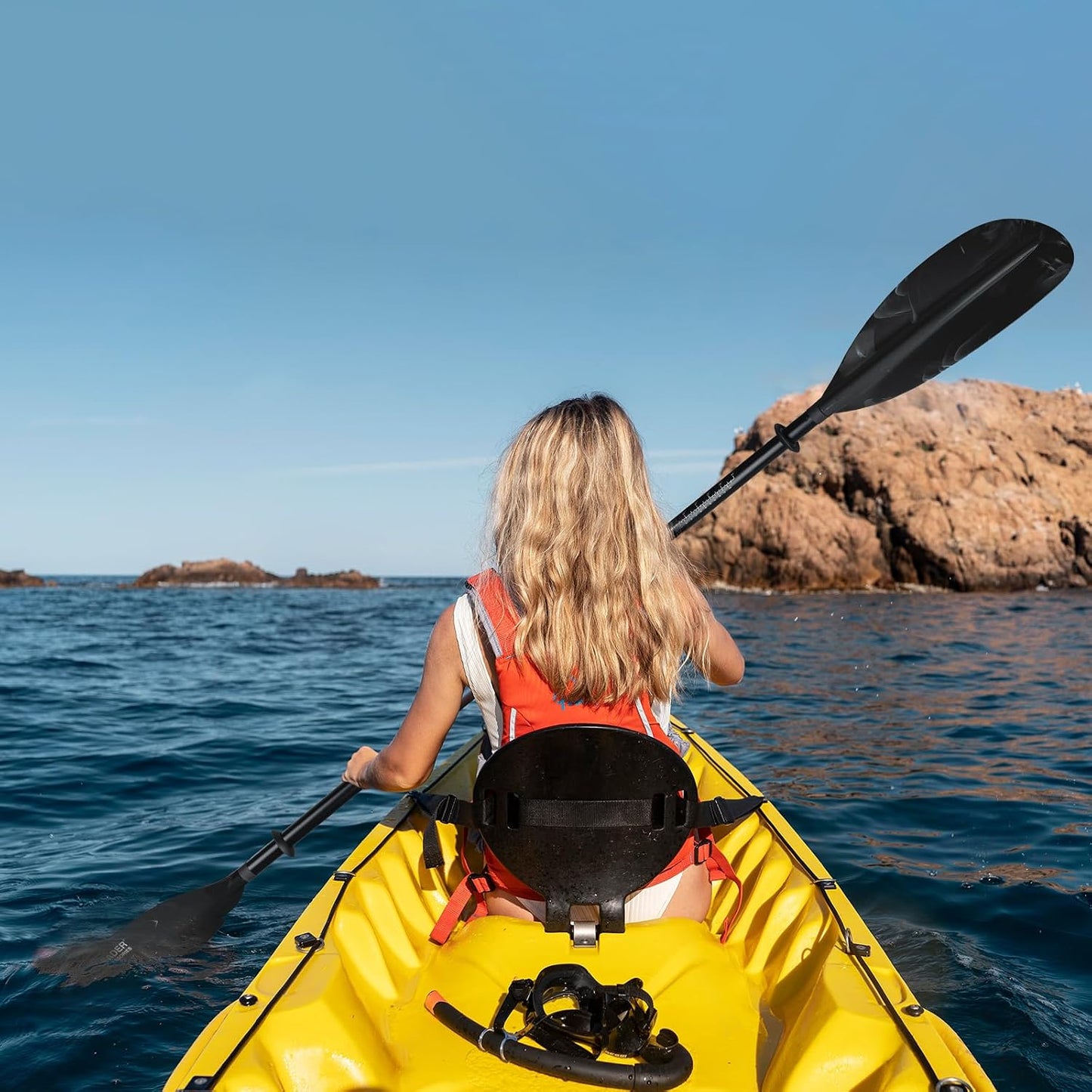 Remo ajustable kayak 90-98" correa paleta aluminio