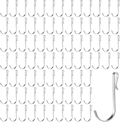 80 Ganchos J para Estante Acero Inox Rejilla Cocina
