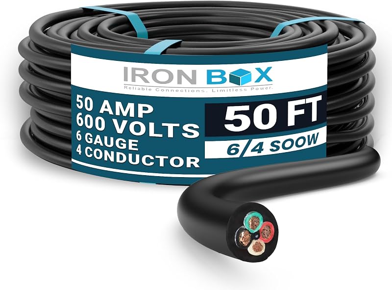 Cable SOOW 6/4 calibre 6 resistente agua aceite uso