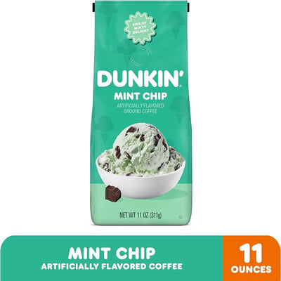 Café molido Dunkin' Mint Chip 11oz sabor artificial