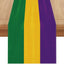 Camino mesa Mardi Gras 13x72pulg decoración hogar