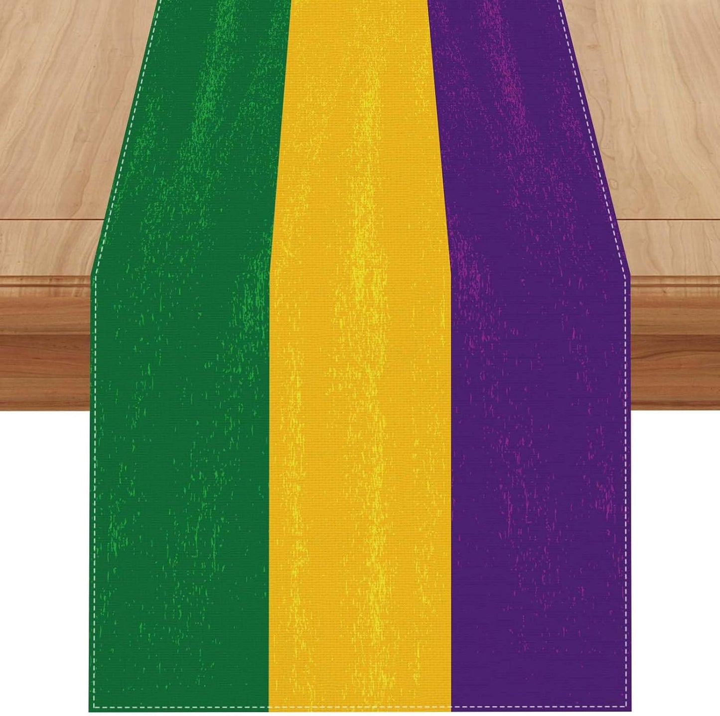 Camino mesa Mardi Gras 13x72pulg decoración hogar