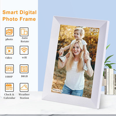 Marco fotos digital 10.1pulg WiFi 16GB pantalla IPS tactil