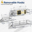 Organizador ducha adhesivo sin taladro plateado pack 3