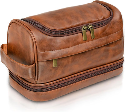 Bolsa aseo personalizado para hombre cuero grabado