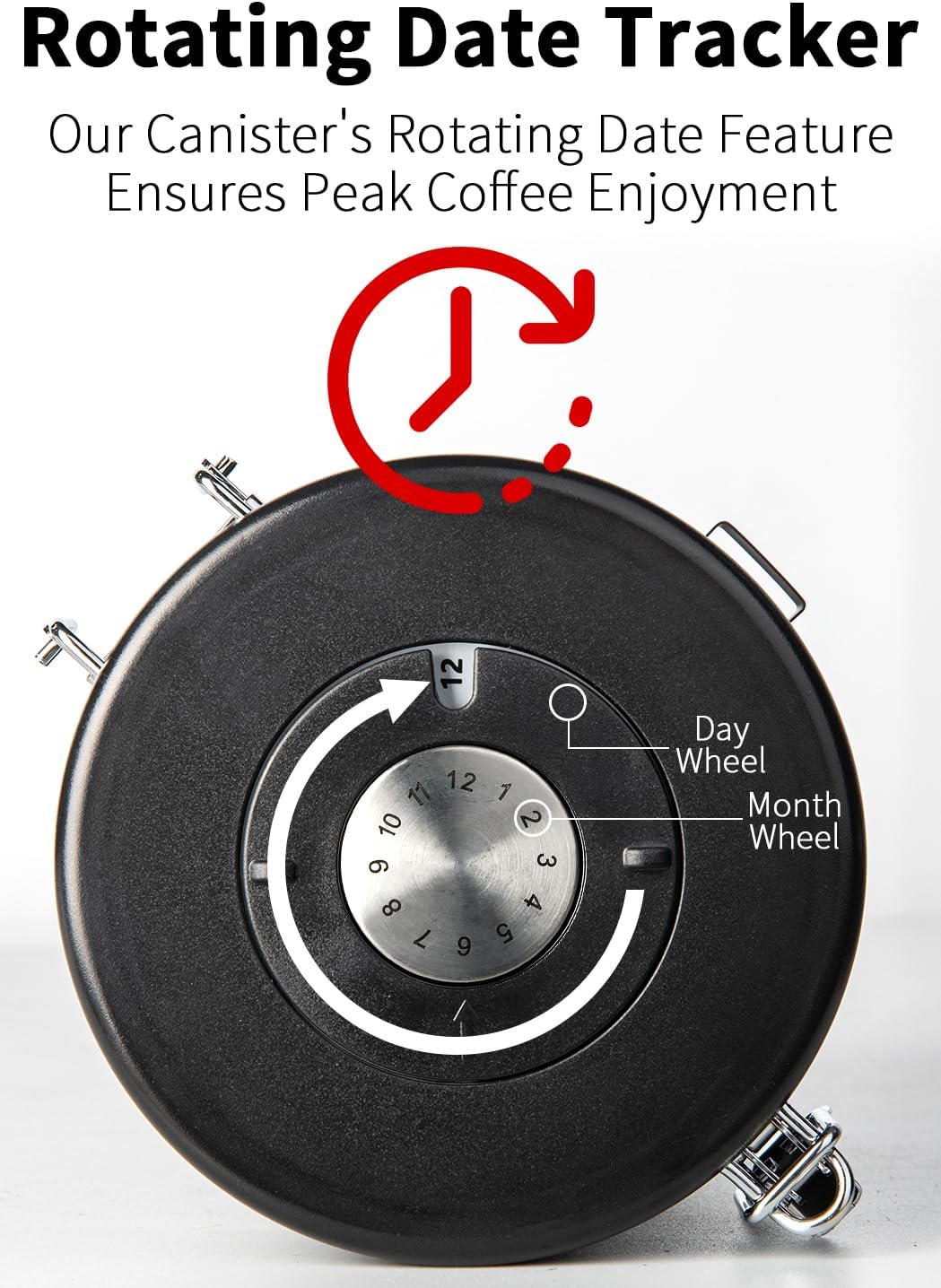 Recipiente café acero inox 60oz con tapa hermética