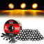 50 Luces Ámbar 3/4" Conector 2 Pines Plug and Play